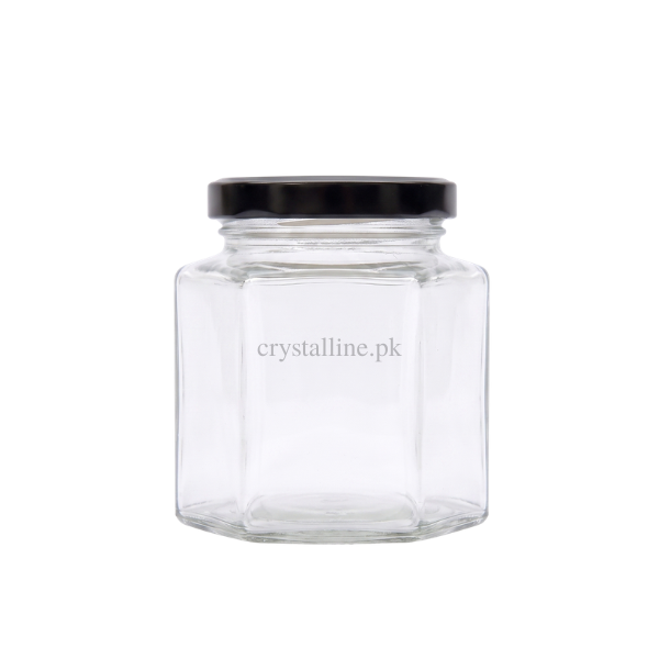 Hexagon Glass Jar 200ml 200ml / 250g honey