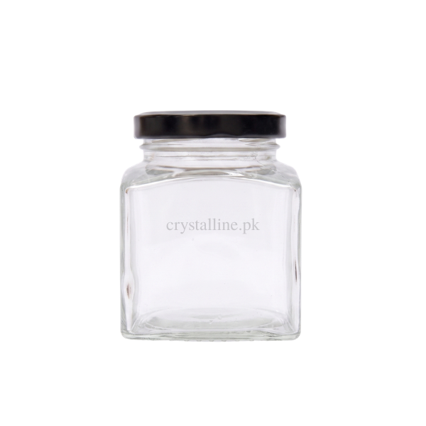 Square Glass Jar 200ml 200ml / 250g honey